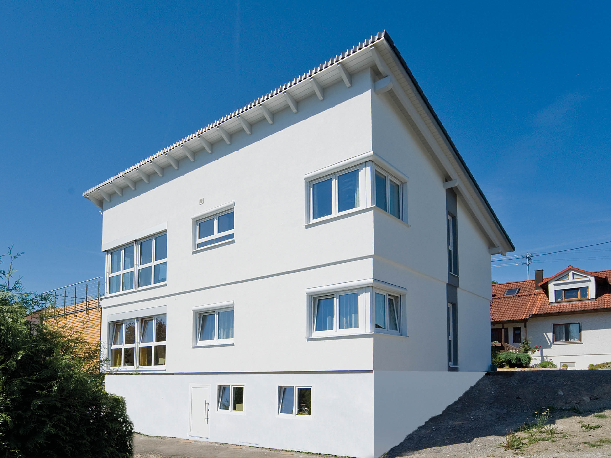 Außenansicht - Anbau, Aufstockung bei Einfamilienhaus Leicht